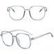 Blue blocker safety goggles for working at a monitor Gray (A9623)