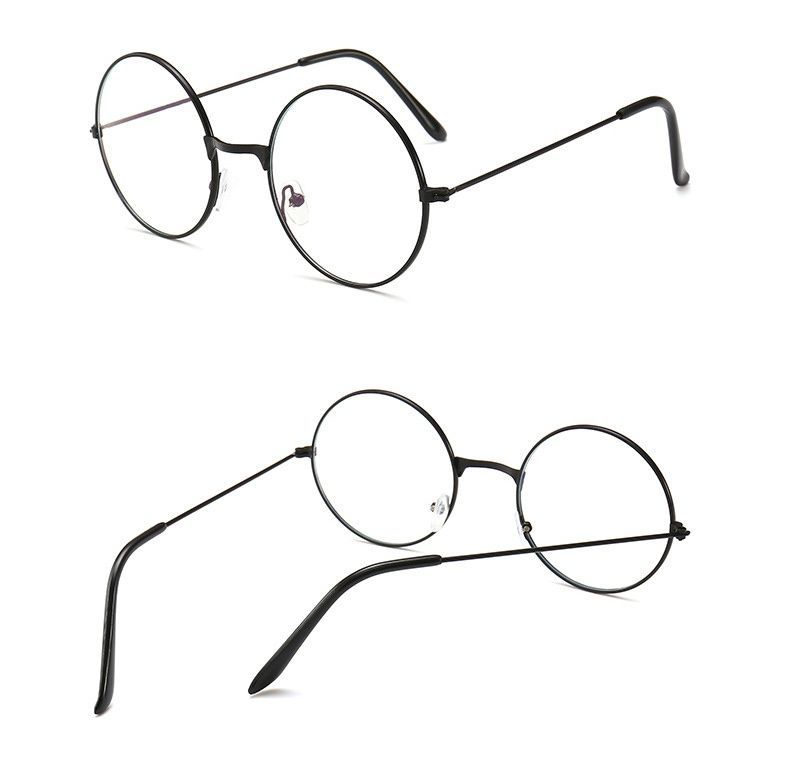 Glasses image transparent round Black (A9988)