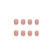 False Nails Bananahall with glue Beige French R418 24 pcs (A9491)