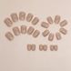 False nails with glue Bananahall CF039 Beige 24 pcs (A9669)