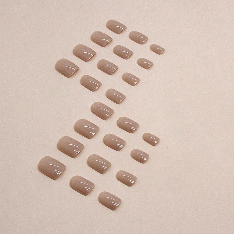 False nails with glue Bananahall CF039 Beige 24 pcs (A9669)