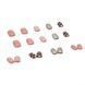 False nails with glue Bananahall R819 Beige 24 pcs (A9979)
