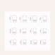 False nails with glue CF050 Bananahall Red 24 pieces (A9435)