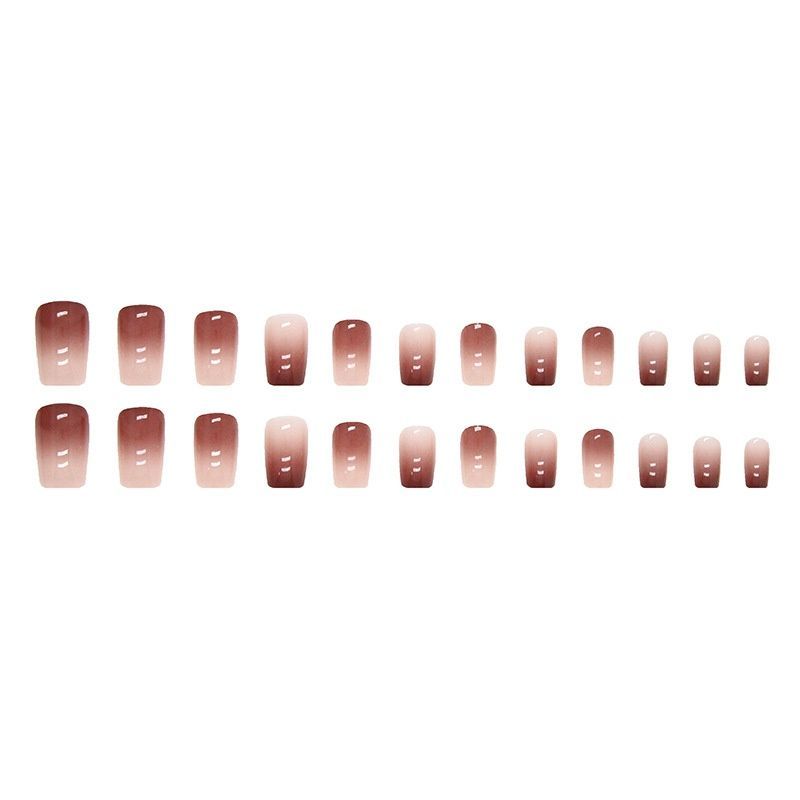 False nails with glue Bananahall A733 Beige 24 pcs (A9878)