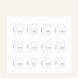 False Nails French Bananahall with glue MY104 Beige with golden leopard 24 pcs (A9479)