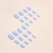 Square false nails with glue CF019 Bananahall Blue 24 pieces (A9428)