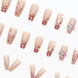 False Nails Hello Kitty long Bananahall with glue D871 Pink 24 pcs (A9477)