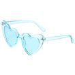 Sunglasses Love Hearts clear frame Blue (A9917)