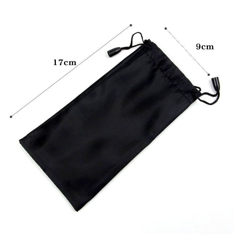 Glasses Case Protective Soft for Sunglasses and Fashion Eyewear Black (A9782)