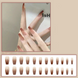 False nails Long with glue Bananahall A845 Beige 24 pcs (A9469)