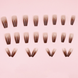 False nails Long with glue Bananahall A845 Beige 24 pcs (A9469)