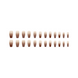 False nails Long with glue Bananahall A845 Beige 24 pcs (A9469)