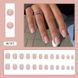 False nails with glue Bananahall W397 Beige 24 pcs (A9671)