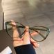 Окуляри для комп'ютера Blue Blocker з захистом від синього світла Cat Eye Оливкові (A9857)