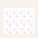 Gradient false nails with glue Bananahall R808 Beige with gray 24 pcs (A9466)