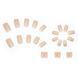 False nails with glue Bananahall CF015 Beige 24 pcs (A9684)