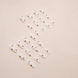 False nails with glue W1051 Bananahall White with red hearts 24 pcs (A9465)