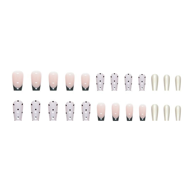 False nails with glue Bananahall A764 Beige 24 pcs (A9958)