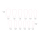 False nails with glue A3270 Bananahall Matte with butterfly Black 24 pcs (A9463)