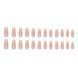 False nails with glue Bananahall R485 Beige 24 pcs (A9688)