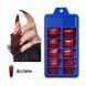 False nails ballerina long one-tone Bananahall BLC004 Dark red 100 pcs (A9953)