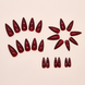 False nails with glue W1885 Bananahall Stiletto Red 24 pcs (A9457)