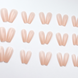 Long false nails ballerina with glue C073 Bananahall Beige 24 pcs (A9450)