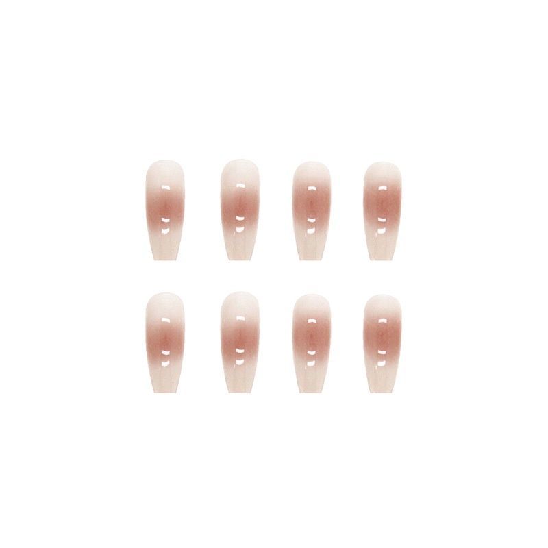 False nails with glue Bananahall R565 Beige 24 pcs (A9892)